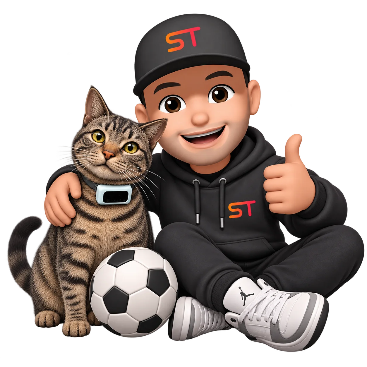 Illustrated animoji of Suley Tangun working
